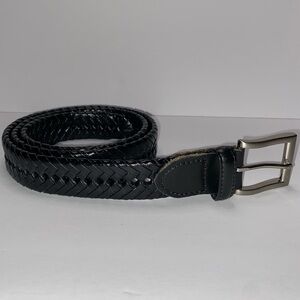 Handcrafted Black Belt 36/90 | Leather Trim |